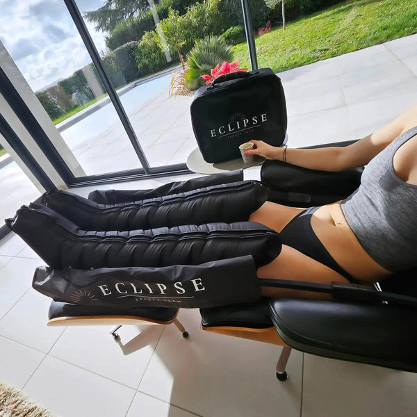 Coffret Pressothérapie - Bottes et Ceinture Wave Compression™ - Eclipse Beauty Tech